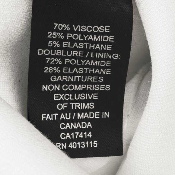 Marie Saint Pierre White & Black Ponte Two-Tone Blazer - Picture 8 of 9